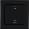 KNX 2tlačidlo 55x55 mm, RGBW LED, potlač žalúzie, matná čierna