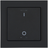 KNX 2tlačidlo 55x55 mm, RGBW LED, potlač 0/1, matná čierna