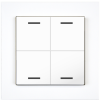 KNX 4tlačidlo 55x55 mm, RGBW LED, biele