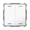 KNX 4tlačidlo 63x63 mm, RGBW LED, biele