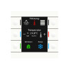 KNX ovládač Smart 86 s farebným displejom, plast, biely