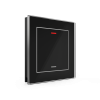 Sklenené KNX 2tlačítko, RGBW LED, čierne