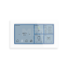 KNX Glass Touch Smart 6", bílý
