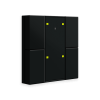 KNX RF+ 4tlačítko vč. aktoru, matná černá
