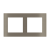 Deep dvojitý kovový rámik, otvory 55x55 mm, prevedenie Nickel (GBR)