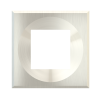 Square magnetic plate (45x45 mm window) ERA serie Metal Steel Brushed