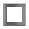 Square magnetic plate (60x60 mm window) ERA serie Metal Quantum Carbon