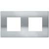 Magnetic plate 2-fold (2 windows 45x45 mm) Proxima series Metal Chrome
