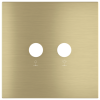 Square magnetic plate for a 2-rocker push button Proxima series Metal Brass + customization