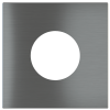 Square magnetic plate for French power socket Proxima series Metal Quantum Carbon