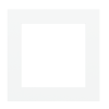 Plastová štvorcová doska, otvor 55x55 mm, farba Ice White (GAA)