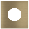 Square magnetic plate for an IT UNEL power socket Proxima series Metal Antique Brass
