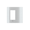 Signum štvorcový rámik Surface Metal Alluminium