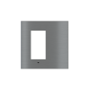 Signum štvorcový rámik Surface Metal Titanium