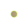 Kit of 1 round button Proxima series Metal Brass