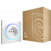 Inteligentná zásuvka Walli, Z-Wave Plus, lesklá biela
