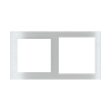 2násobná kovová doska, otvory 55x55 + 60x60 mm, prevedenie Aluminum (GBQ)