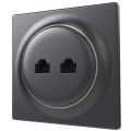 Zásuvka Walli Ethernet, matná antracitová