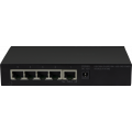 5 portový nespravovatelný Gigabit switch, napájení 230 V / PoE