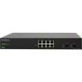 Manažovateľný L2 PoE Switch série 310 s OvrC s OvrC, 8 portov dopredu