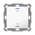 KNX 2tlačidlo 55x55 mm, RGBW LED, potlač žalúzie, biela