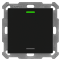 KNX 2tlačidlo 55x55 mm, RGBW LED, matná čierna