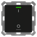 KNX 2tlačidlo 55x55 mm, RGBW LED, potlač 0/1, matná čierna