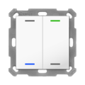 KNX 4tlačidlo 55x55 mm, RGBW LED, biela