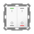 KNX 4tlačidlo 55x55 mm, RGBW LED, potlač 0/1, biela
