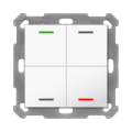 KNX 4tlačidlo 55x55 mm, RGBW LED, biele