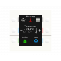 KNX ovládač Smart 86 s farebným displejom, plast, biely, meranie teploty