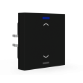 KNX 2tlačidlo 55x55 mm, RGBW LED, potlač žalúzie, matná čierna