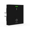 KNX 2tlačidlo 55x55 mm, RGBW LED, potlač 0/1, matná čierna