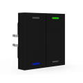 KNX 4tlačidlo 55x55 mm, RGBW LED, matná čierna