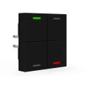 KNX 4tlačidlo 55x55 mm, RGBW LED, matná čierna