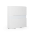 Pohybové čidlo 63x63 mm, meranie osvitu, lesklá biela