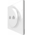 Zásuvka Walli Ethernet, lesklá biela