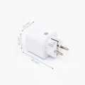 Shelly Plug M Gen3, zásuvka s měřením spotřeby, WiFi, Matter, bílá