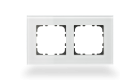 MDT skleněný rámeček 2násobný, 55x55 mm, bílý
