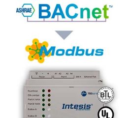 BACnet IP & MS/TP Client to Modbus TCP & RTU Server Gateway - 100 bodov