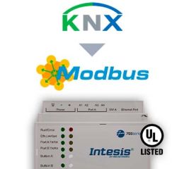 Brána KNX TP na Modbus TCP a RTU server - 100 bodov