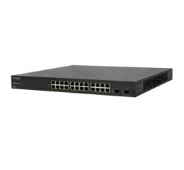Spravovatelný L2 PoE přepínač řady 320, Gigabit, 24 + 2 přední porty