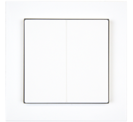 KNX 4tlačidlo 55x55 mm, biele