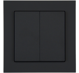 KNX 4tlačidlo 55x55 mm, matná čierna