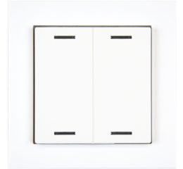 KNX 4tlačidlo 55x55 mm, RGBW LED, biela