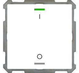 KNX 2tlačidlo 63x63 mm, RGBW LED, potlač žalúzie, biele