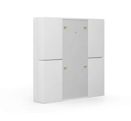 KNX 4tlačidlo Plus, meranie teploty, lesklá biela