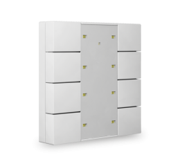 KNX 8tlačidlo Plus, meranie teploty, lesklá biela