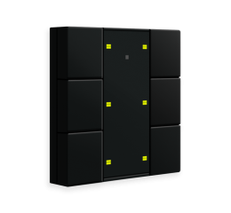 KNX RF+ 6tlačítko vč. aktoru, matná černá