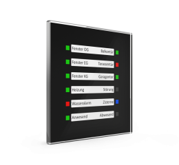 KNX Sklenený LED indikátor, čierny